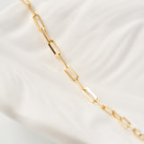 Paperclip Chain Bracelet II | 18K Solid Gold