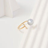 Open-T Design Baroque Pearl Ring | 18K Solid Gold