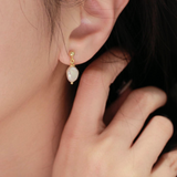 Baroque Pearl Earrings | 18K Solid Gold