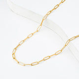 Essential Paperclip Chain Necklace  | 18K Solid Gold