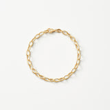 Grandeur Textured Gold Chain Bracelet | 18K Solid Gold