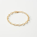 Grandeur Textured Gold Chain Bracelet | 18K Solid Gold