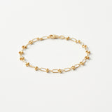 Empress Gold Link Chain Bracelet | 18K Solid Gold