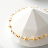 Empress Gold Link Chain Bracelet | 18K Solid Gold