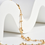 Whimsical Gold Cluster Chain Bracelet | 18K Solid Gold