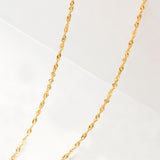 Twisted Chain Necklace | 18K Solid Gold