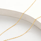 Gold Starry Chain Necklace | 18K Solid Gold