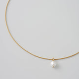 Baroque Pearl Pendant Necklace | 18K Solid Gold