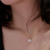 Baroque Pearl Pendant Necklace | 18K Solid Gold