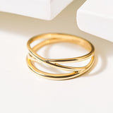 Thin Gold Wraparound Band | 18K Solid Gold