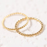 Gold Rope Ring I | 18K Solid Gold