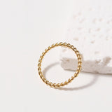 Gold Rope Ring II | 18K Solid Gold