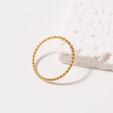 Gold Rope Ring I | 18K Solid Gold