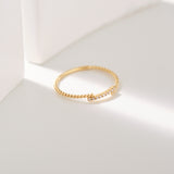 Split Diamond Ring | 18K Solid Gold