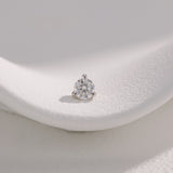 Round Diamond Stud Earrings (Natural Diamonds) | 18K Solid Gold