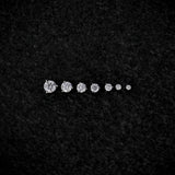 Round Diamond Stud Earrings (Natural Diamonds) | 18K Solid Gold