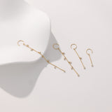 Floating Diamond Drop Earrings I | 18K Solid Gold