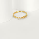 Zigzag Diamond Ring | 18K Solid Gold