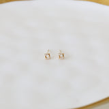 In the Box Diamond Studs | 18K Solid Gold