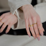 Prime Ribbed Ring II | 18K Solid Gold