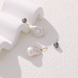 Tahitian Pearl Stud Earrings | 18K Solid Gold