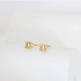 In the Box Diamond Studs | 18K Solid Gold