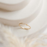 Split Diamond Ring | 18K Solid Gold