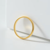 Everyday Stackable Circle Band | 18K Solid Gold