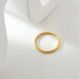 Everyday Stackable Circle Band | 18K Solid Gold