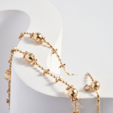 Whimsical Gold Cluster Chain Bracelet | 18K Solid Gold