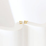 In the Box Diamond Studs | 18K Solid Gold